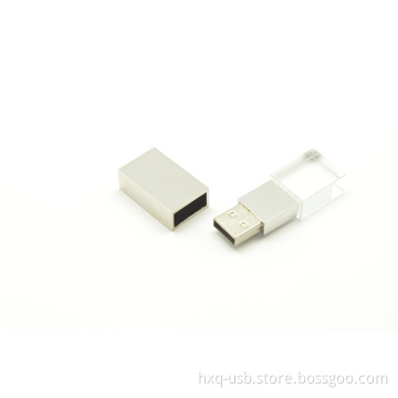 Acrylic + Metal Material USB Drive USB Flash Disk